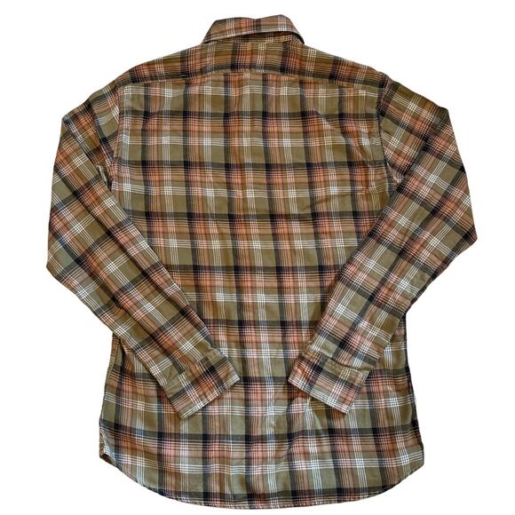 Gustin Men's Green Plaid Button Up Shirt Medium Long Sleeve Casual USA *READ* - Picture 2 of 9